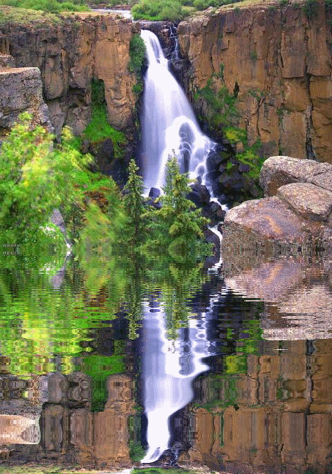 Водопады мерцающие. Анимация природа. Живая природа водопады. Красивый водопад движущийся.